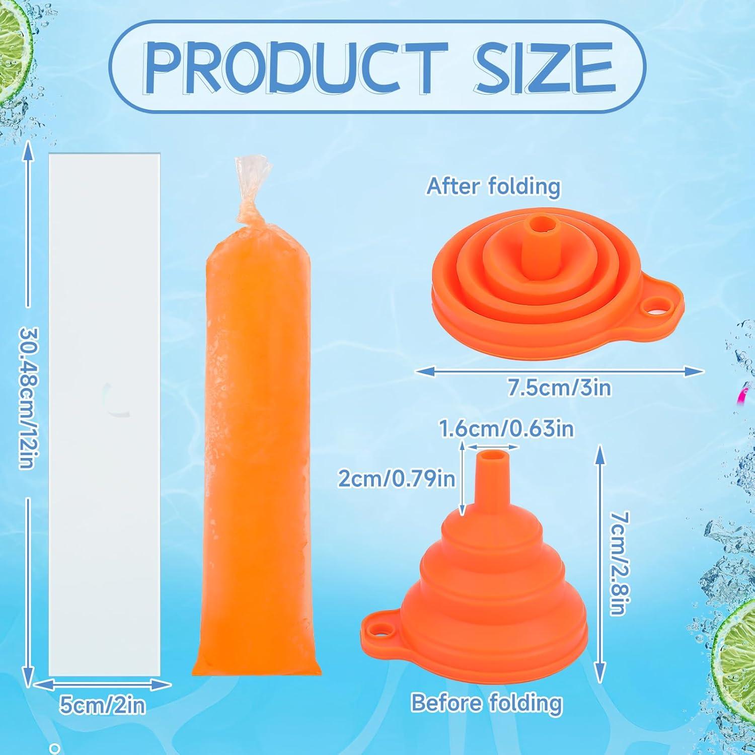 Moldes de Paletas Desechables FEBSNOW 160 Piezas 30,48 cm