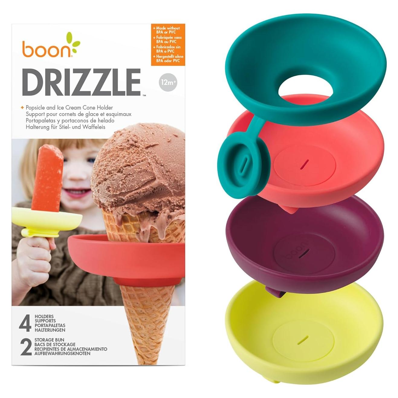 Soportes para Paletas Drizzle Boon - 4 Piezas con Estuches