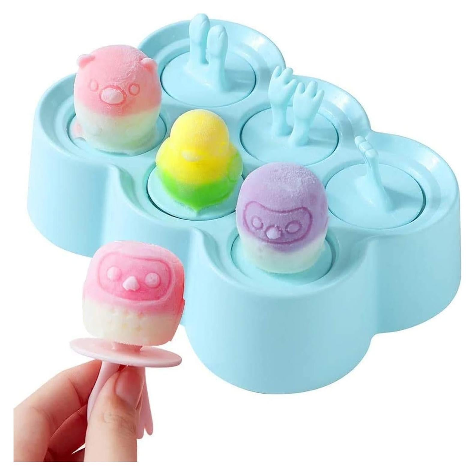 Mini Moldes de Paletas de Hielo JTW Sin BPA 6 Cavidades