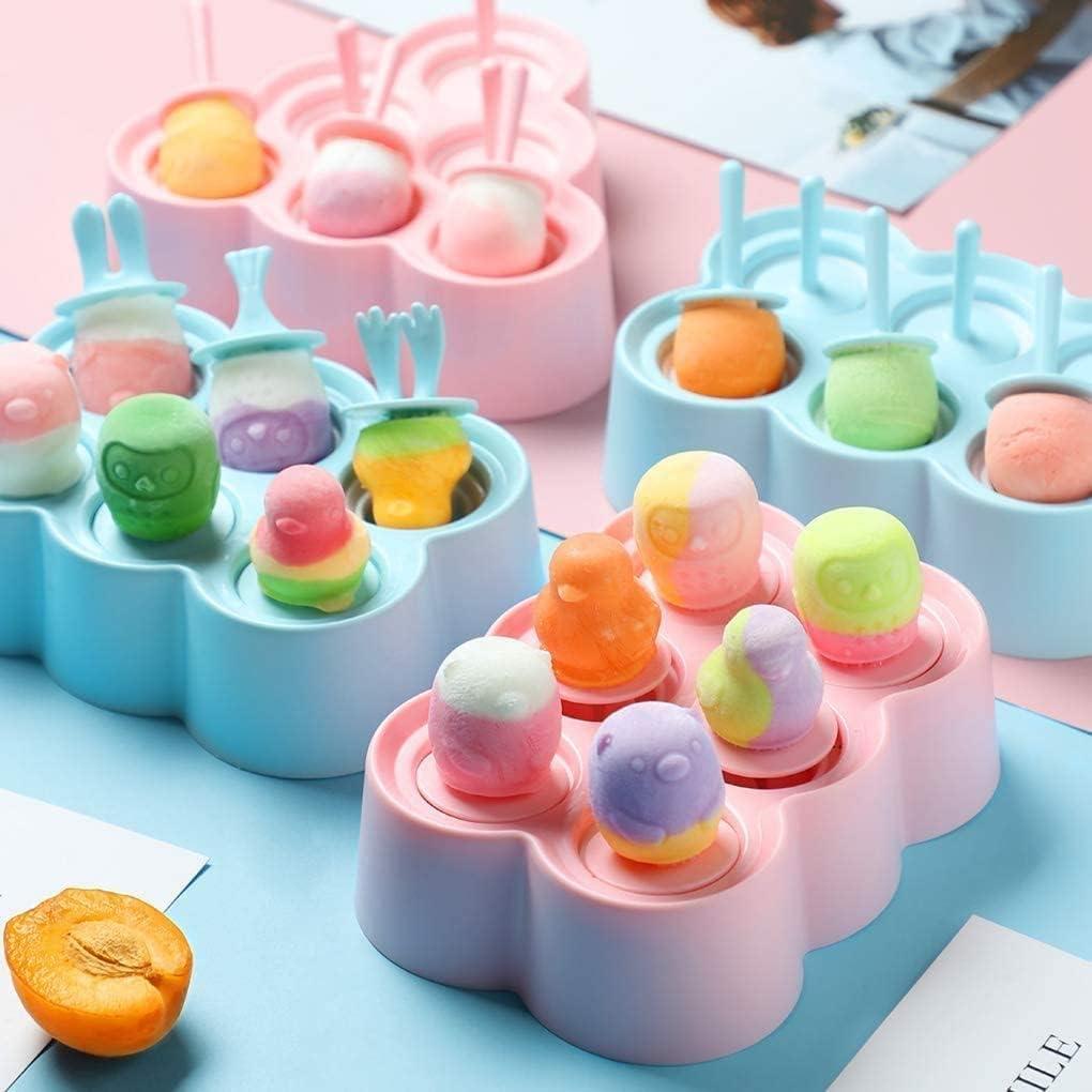 Mini Moldes de Paletas de Hielo JTW Sin BPA 6 Cavidades