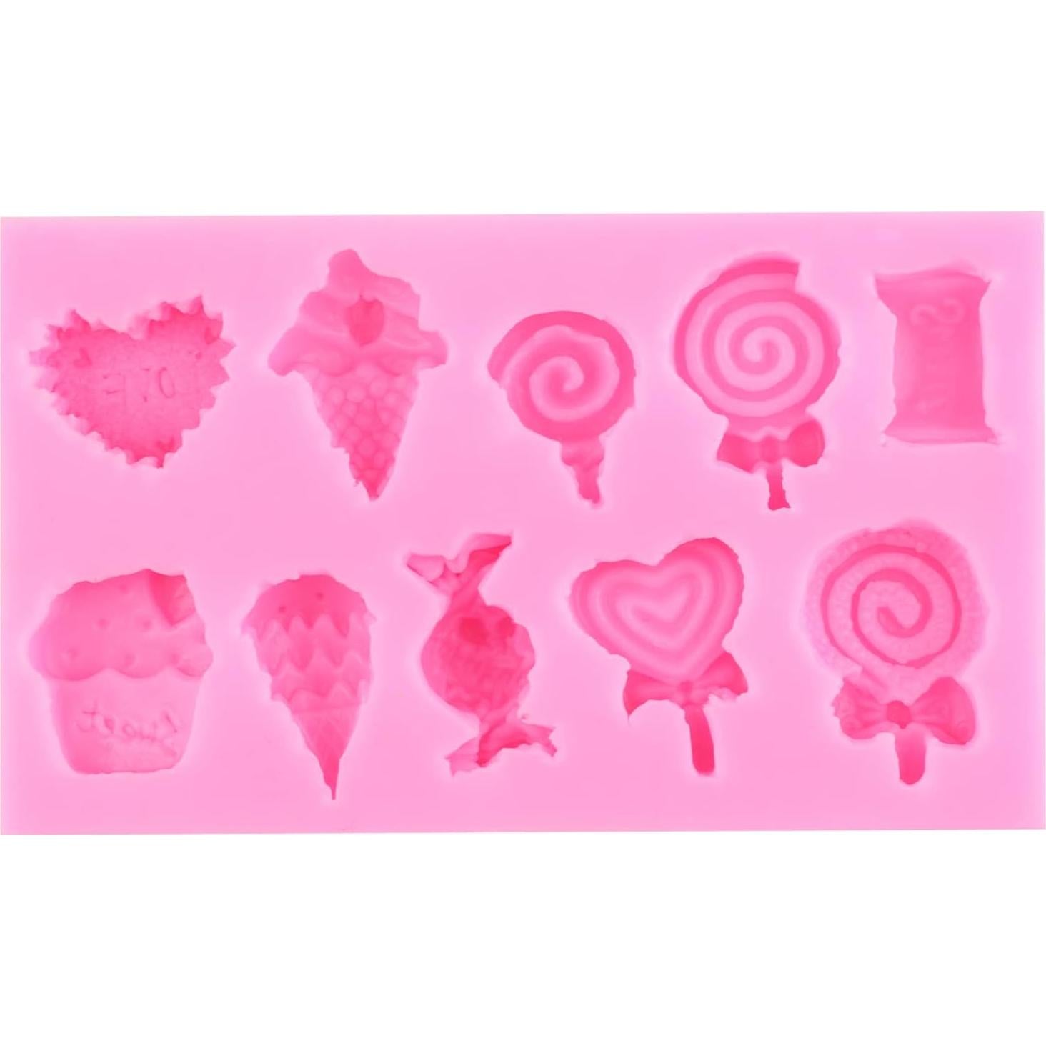 Moldes de Silicona para Helado MIYAHOUSE Set de 4 Piezas