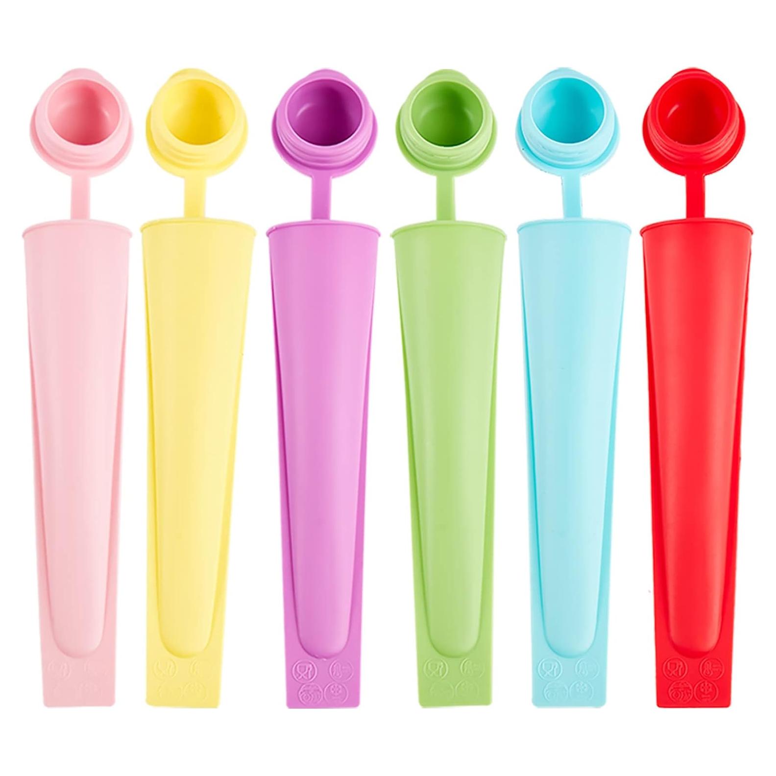 Moldes de Paletas de Silicona LHJJJL - 6 Piezas Multicolor
