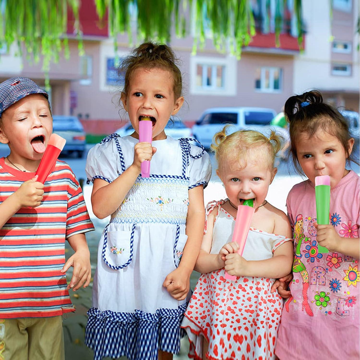 Moldes de Paletas de Silicona LHJJJL - 6 Piezas Multicolor