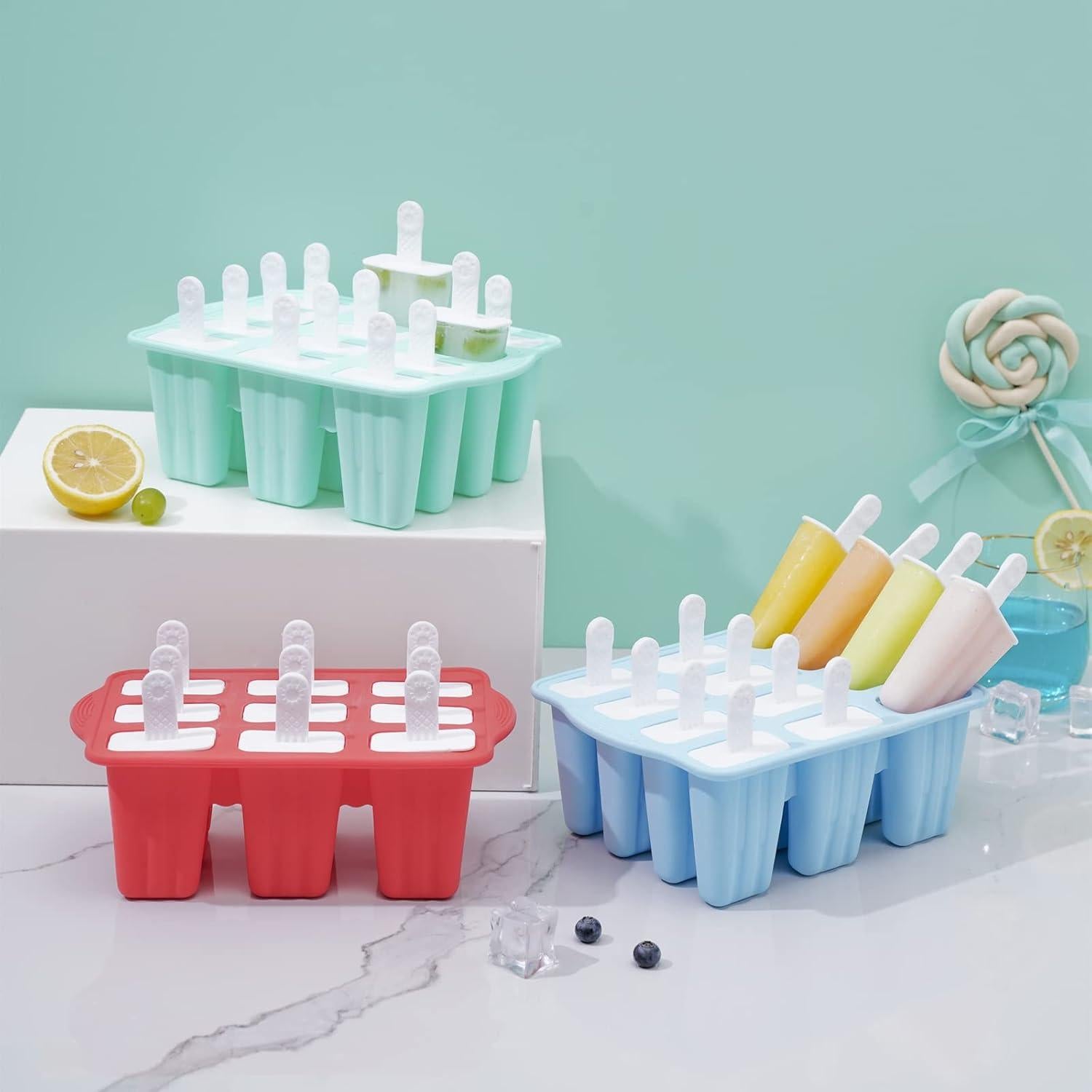 Moldes de Paletas de Silicona Bell Dream 12 Cavidades Verde