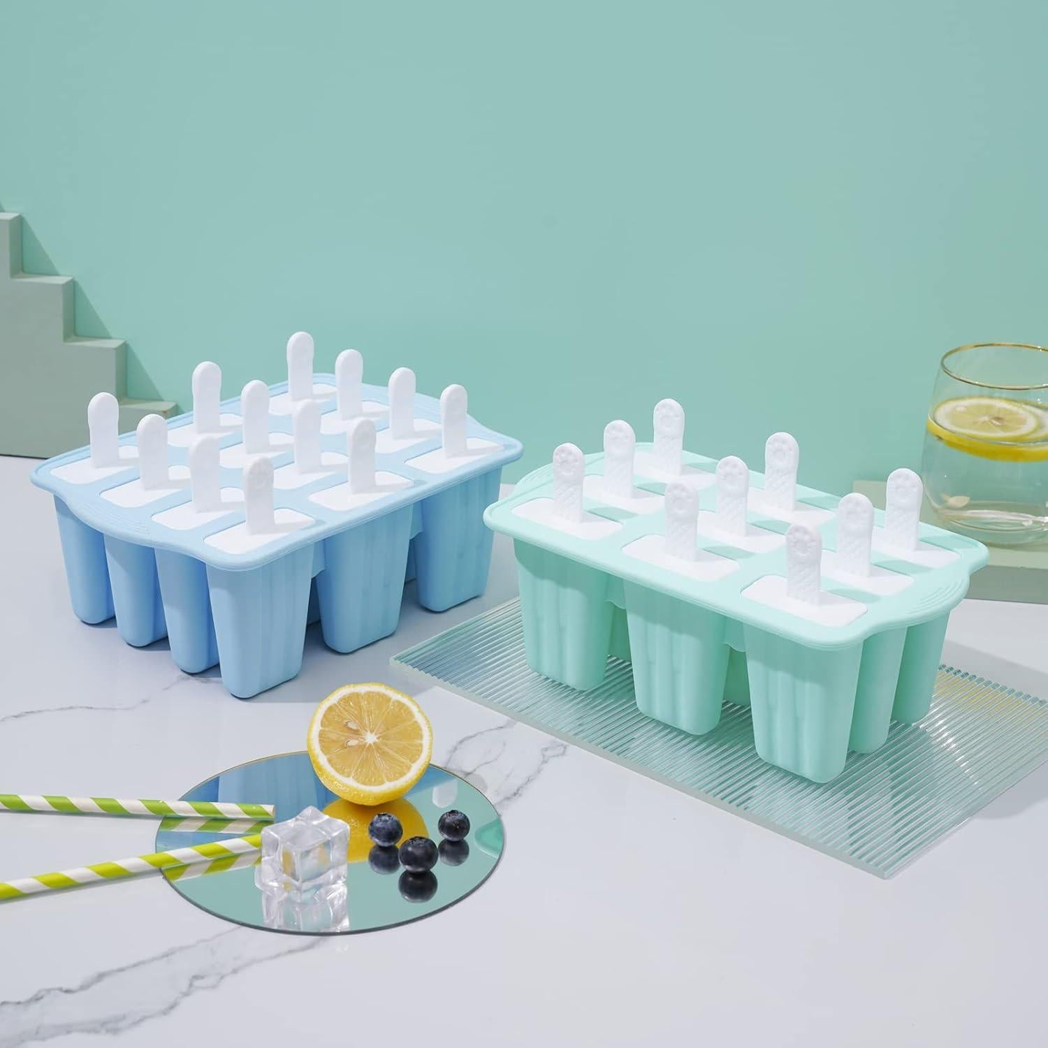 Moldes de Paletas de Silicona Bell Dream 12 Cavidades Verde