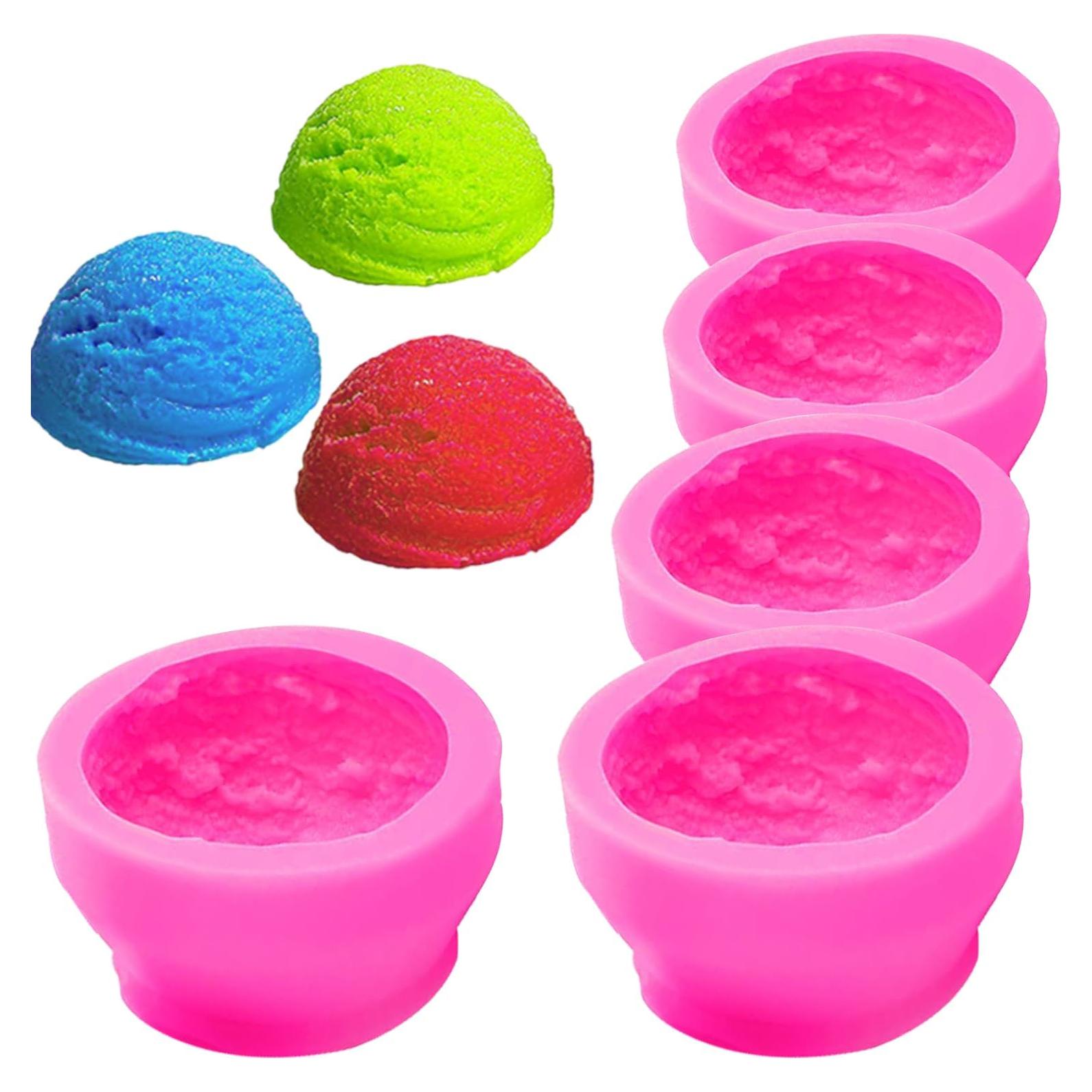 5 Moldes de Silicona Rosa TuNan para Helado y Jabón