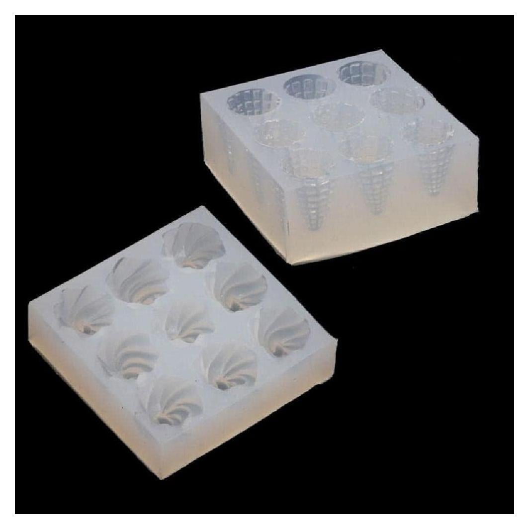 Molde de Silicona W-LOVE Cono de Helado Mini 5x5cm