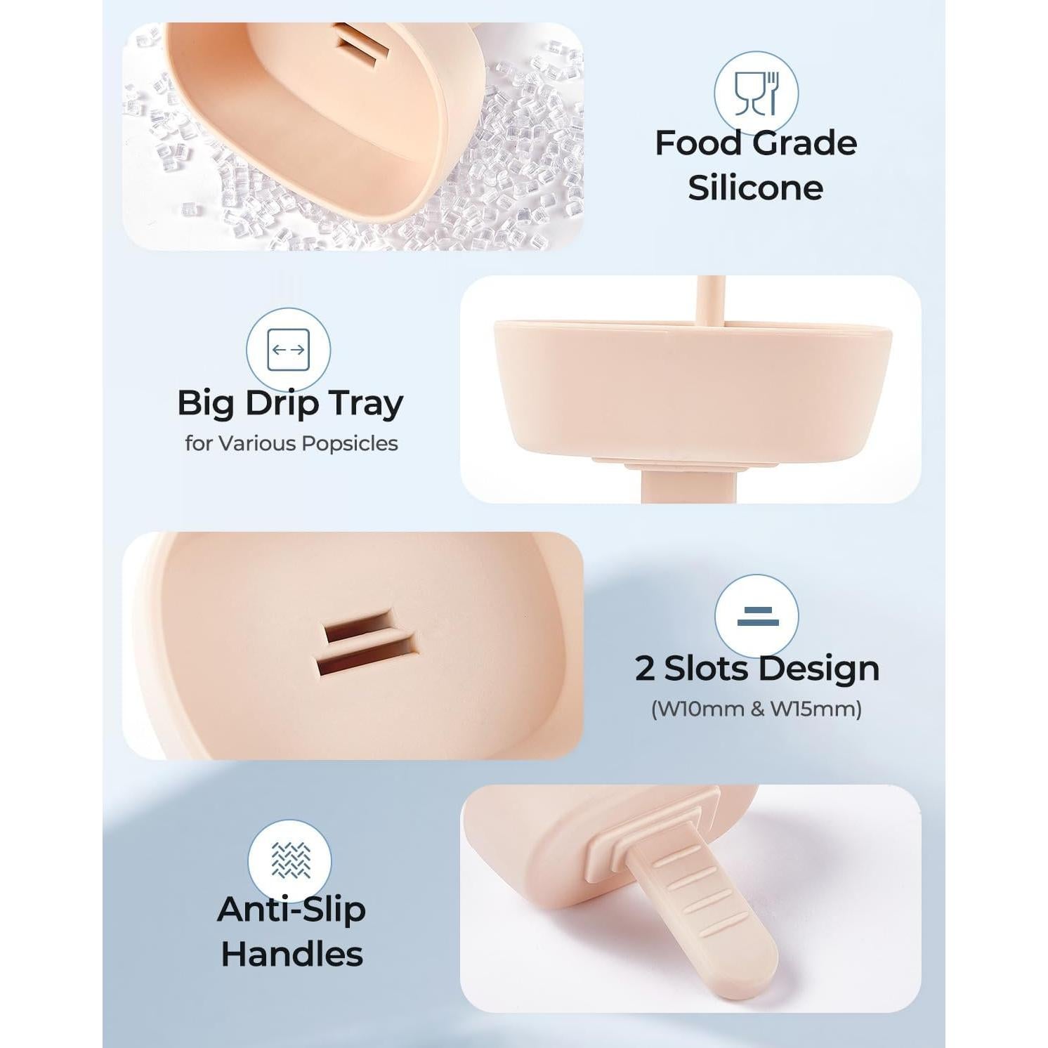 Soportes de Silicona para Paletas AODISTUCE 4 Piezas