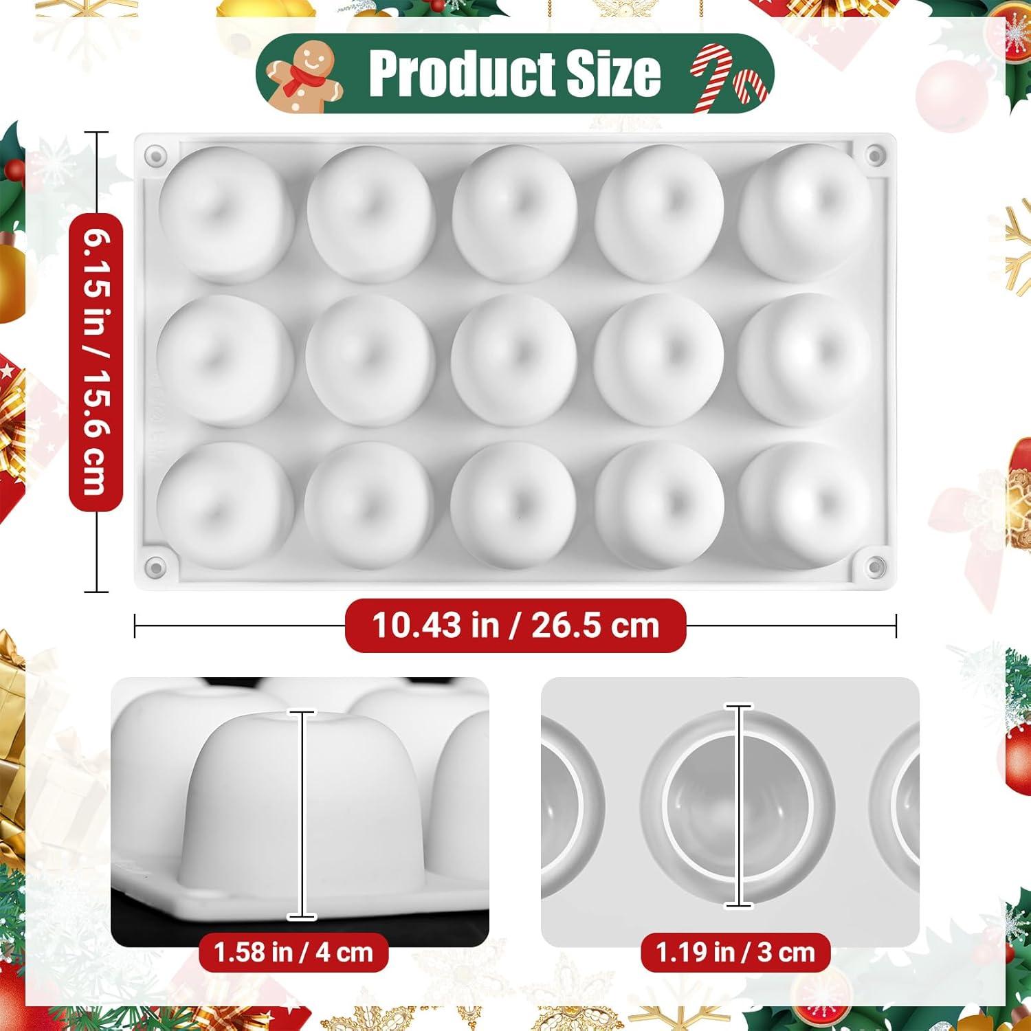 Molde de Silicona Manzana SIQINZONGWA 15 Cavidades 3D