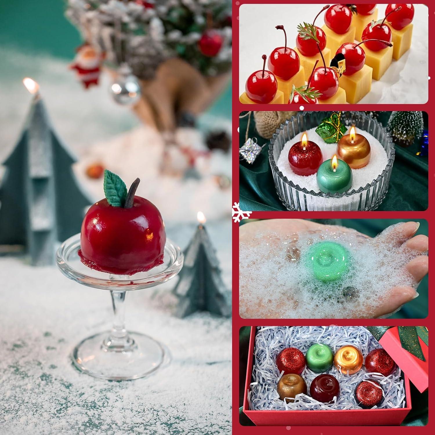 Molde de Silicona Manzana SIQINZONGWA 15 Cavidades 3D