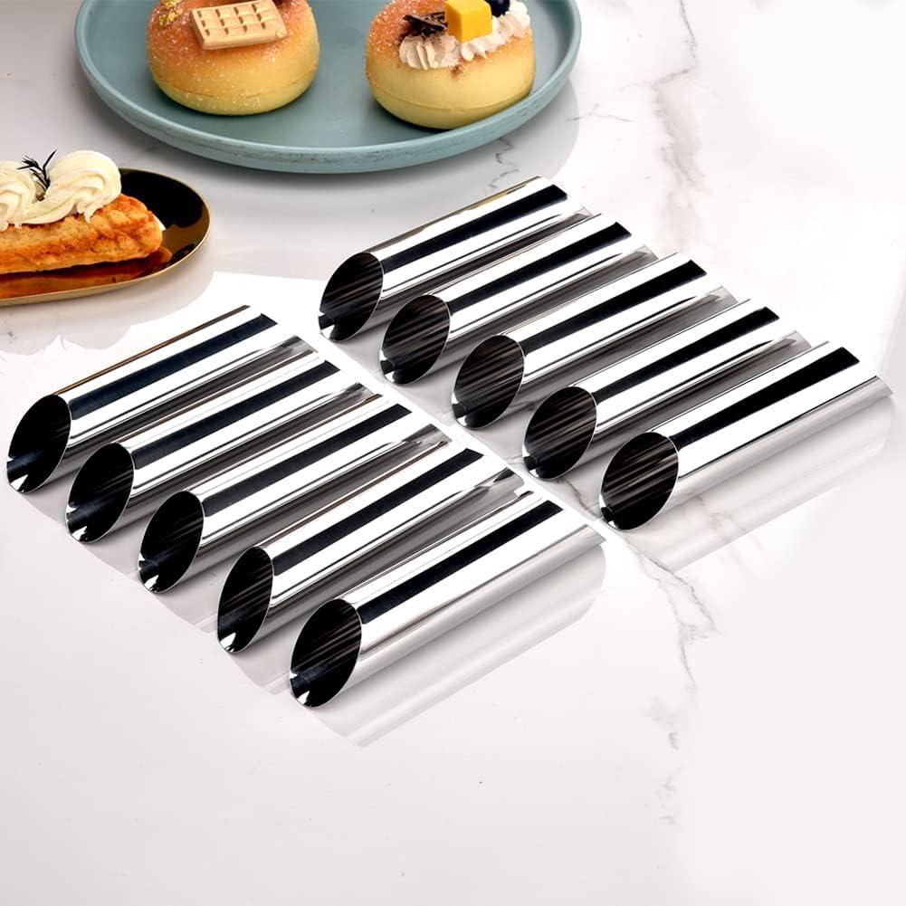 Molde de Cuerno de Crema Guowall 21 Piezas Acero Inoxidable