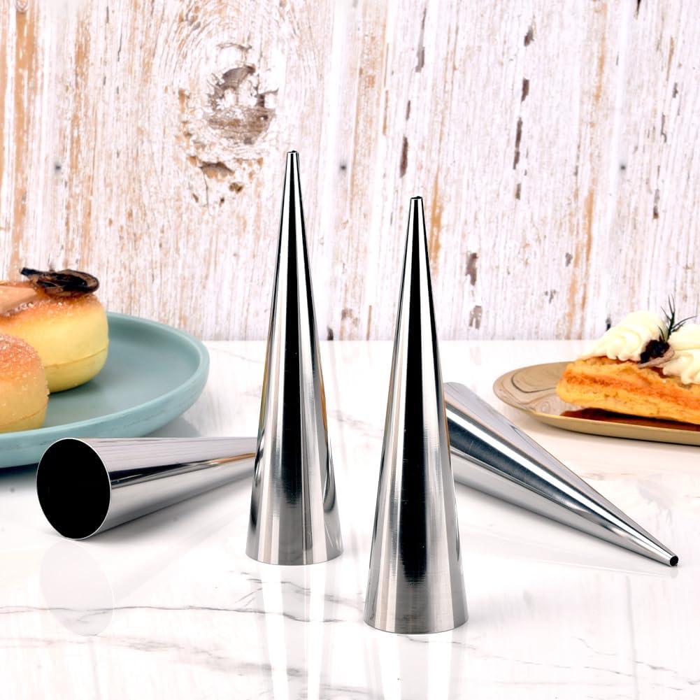 Molde de Cuerno de Crema Guowall 21 Piezas Acero Inoxidable