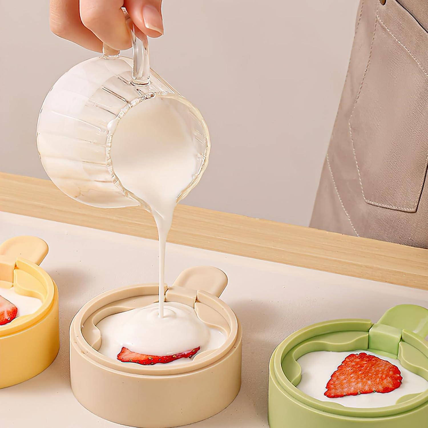 Molde de Helado de Silicona Boxkat Verde Doble Capa 6,1 cm