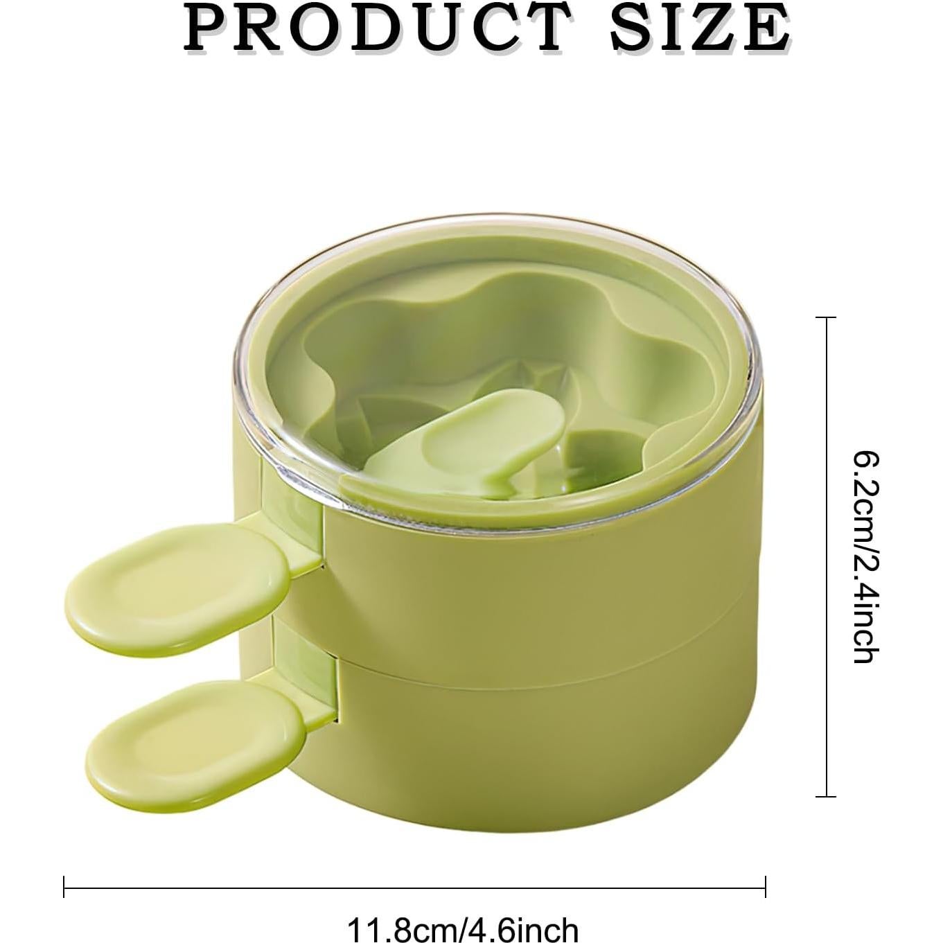 Molde de Helado de Silicona Boxkat Verde Doble Capa 6,1 cm