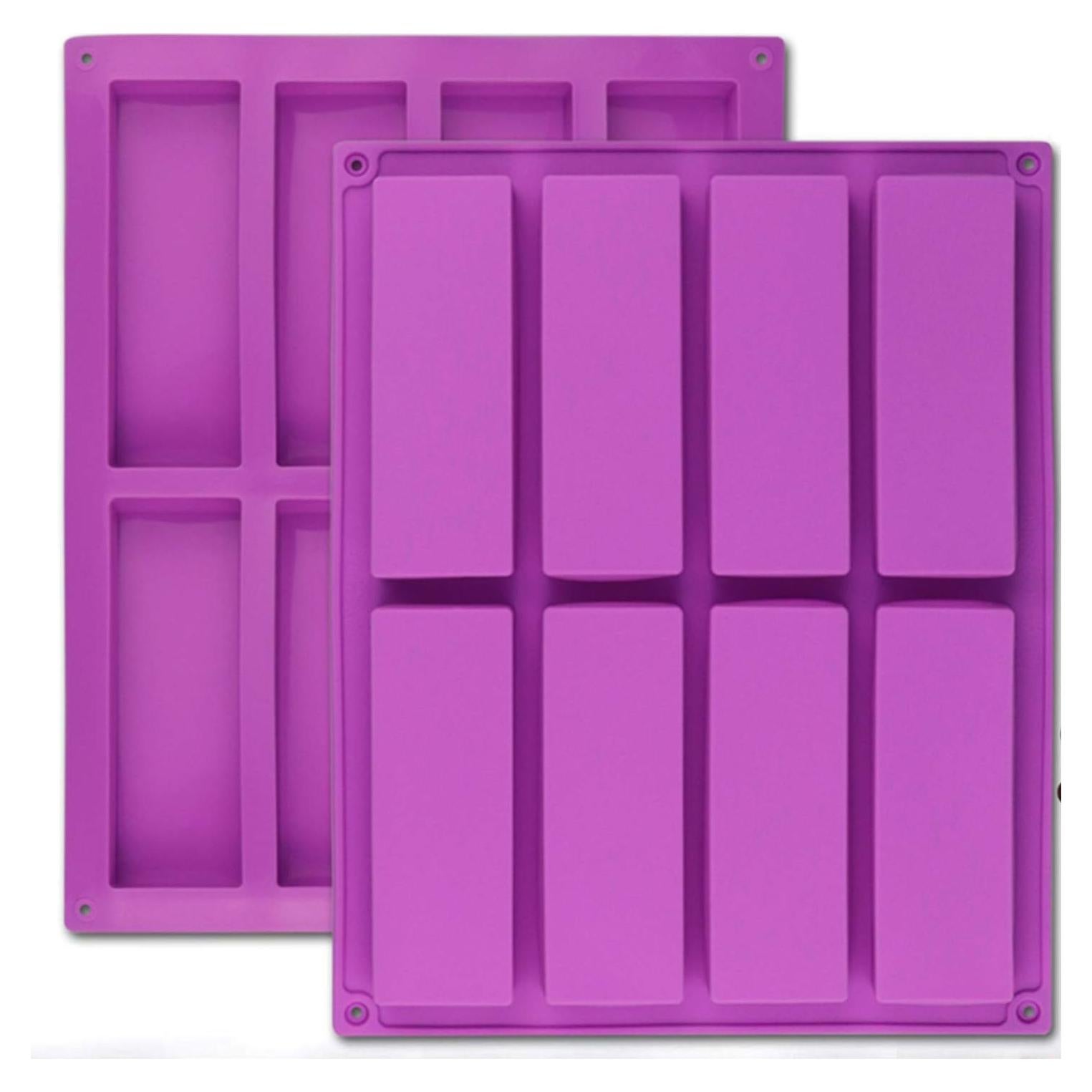 Molde de Silicona Palksky 2 Pcs 8 Cavidades para Barras