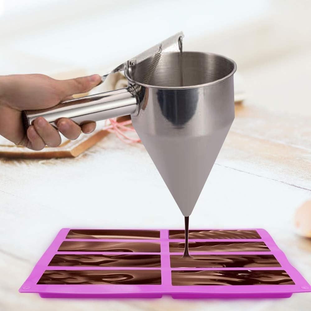 Molde de Silicona Palksky 2 Pcs 8 Cavidades para Barras