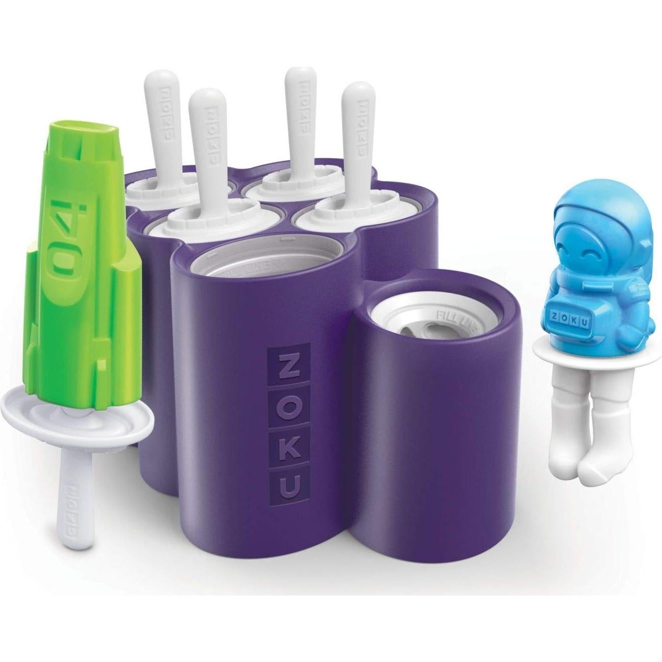 Moldes de Paletas de Hielo ZOKU Espacio, 6 Piezas Sin BPA