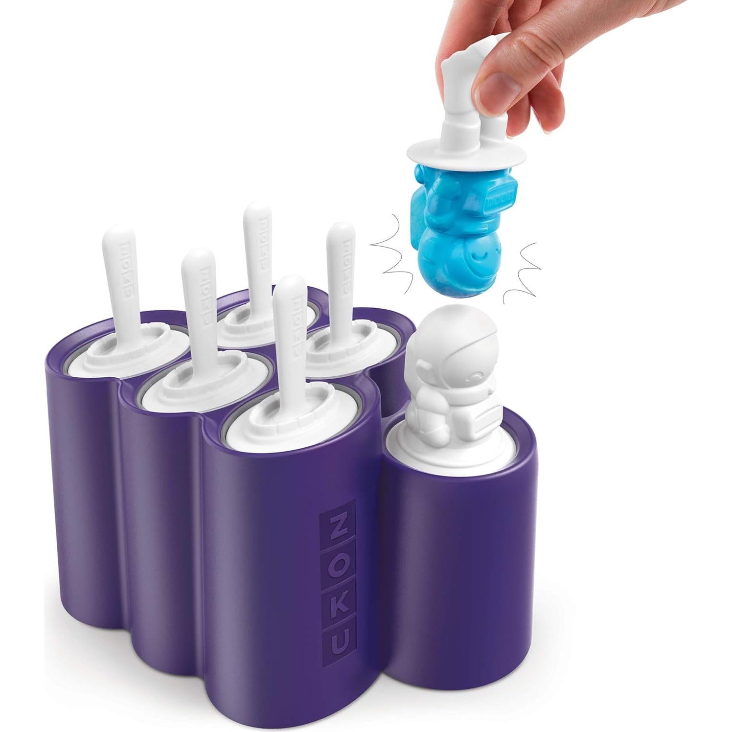 Moldes de Paletas de Hielo ZOKU Espacio, 6 Piezas Sin BPA