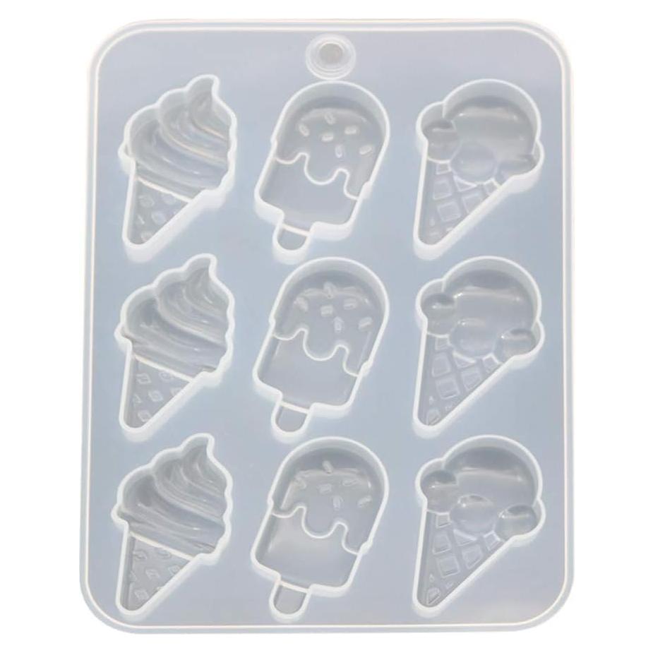 Molde de Silicona Blanco Galepromot para Joyería Helado