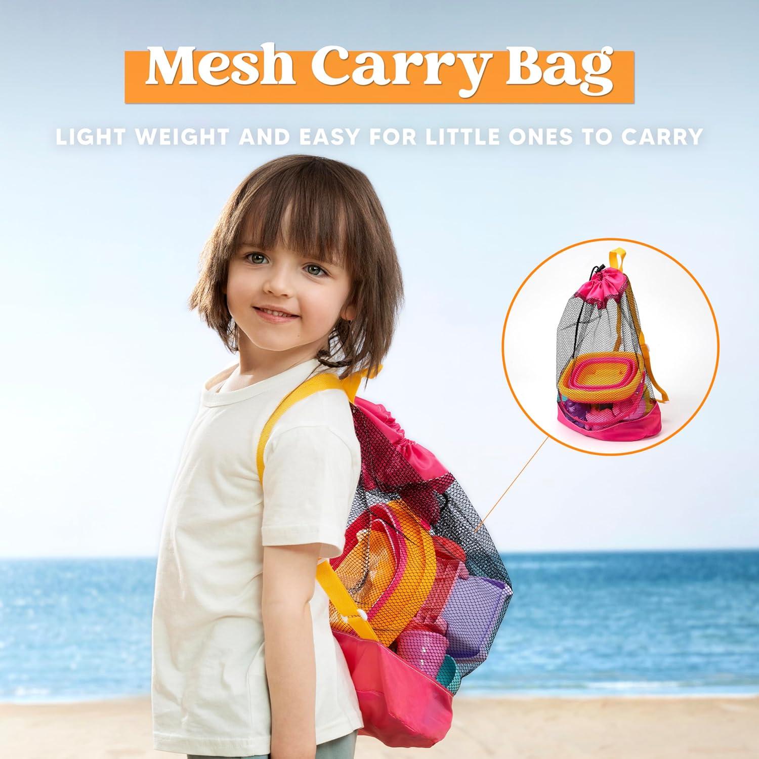 Juego de Juguetes de Playa Sloosh - Camión Rosa 23 Piezas