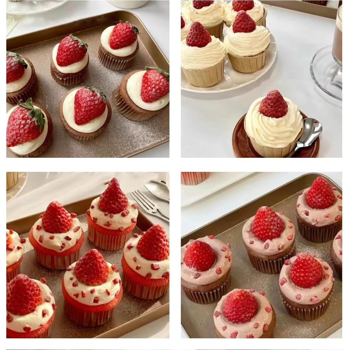 5 Moldes de Silicona para Hornear Fresa Heogacinlia