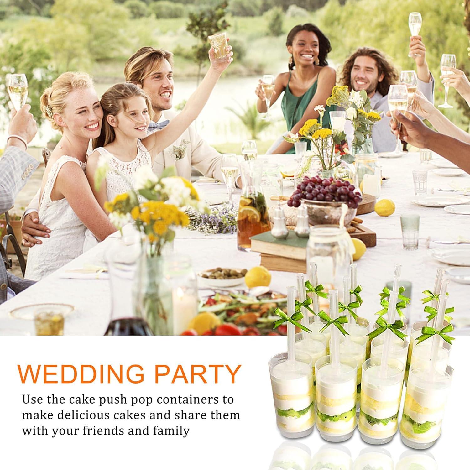 Paquete de 24 Contenedores Push Pop Csdtylh 88ml Reutilizables