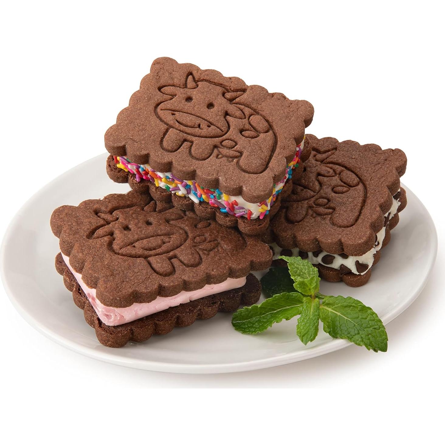 Molde de Silicona para Sándwich de Helado Mobi Vaca