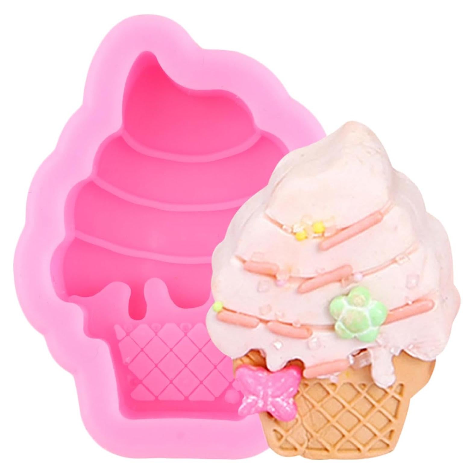 Molde de Silicona para Fondant Helado YIHUOMOLDS 8x7 cm