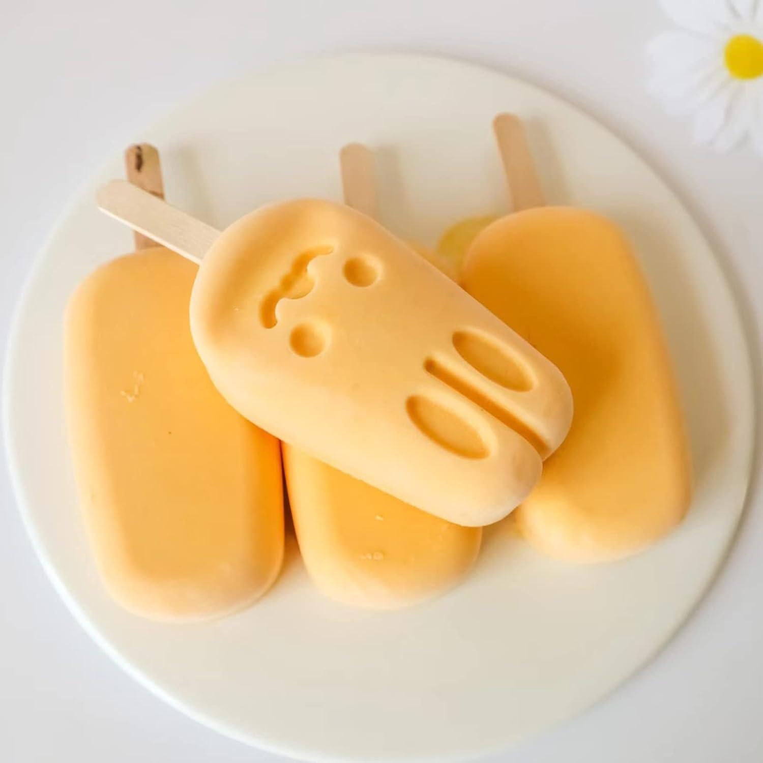 Moldes de Silicona para Helado ICOCONG 2 Piezas Conejo 7 Cavidades