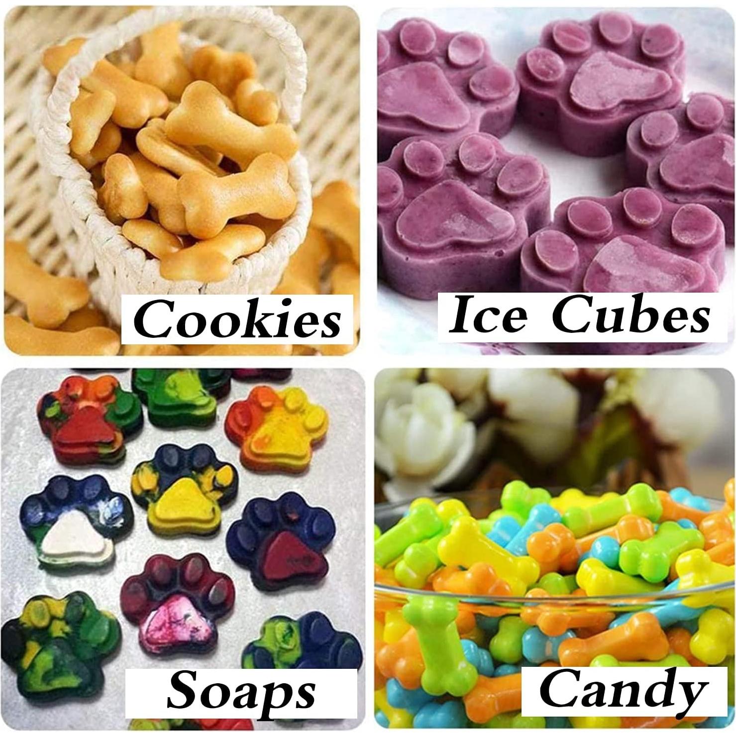 Moldes de Silicona WSZBDR para Hornear - Huella y Hueso