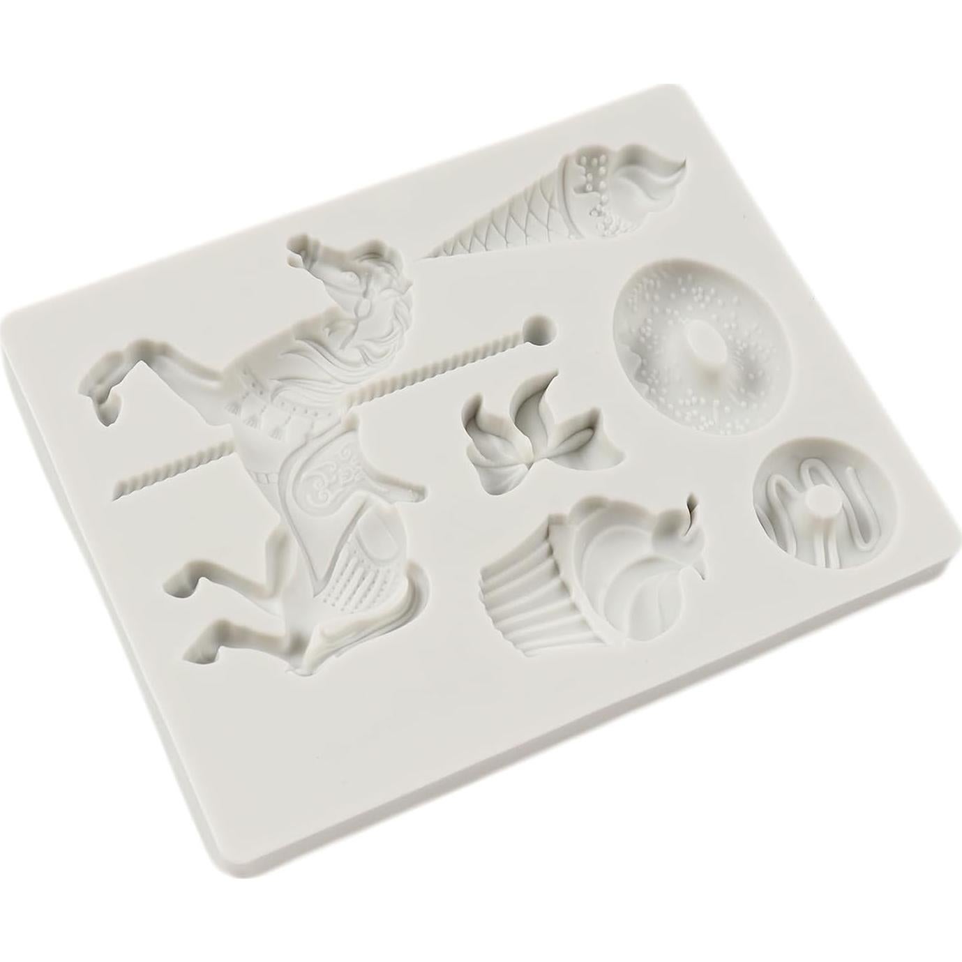 Molde de Silicona QDMOLDS Carrusel Helado 25x17cm