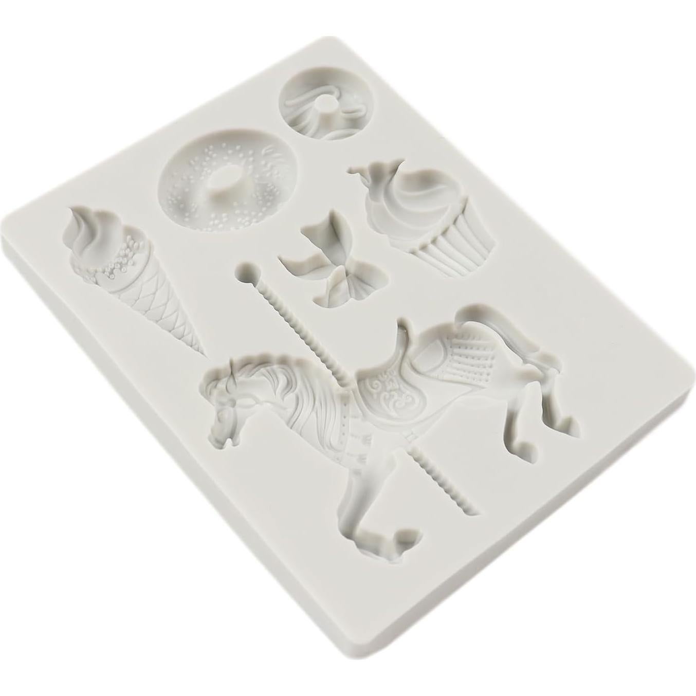 Molde de Silicona QDMOLDS Carrusel Helado 25x17cm