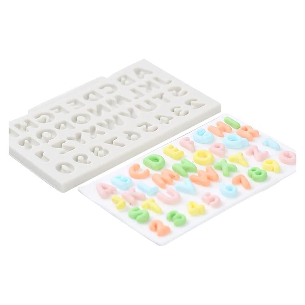 Moldes de Silicona Letras del Alfabeto Crystalyhj 10,67x6,35cm