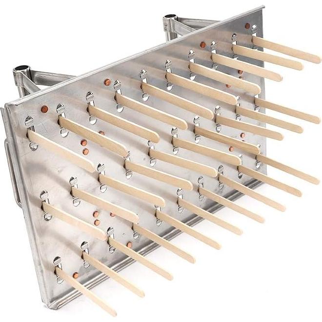 30PCS Stainless Steel Ice Cream Pop Molds Frozen Popsicle Maker Lolly Mould Ice Cream Stick Holder + Cleaning Brush