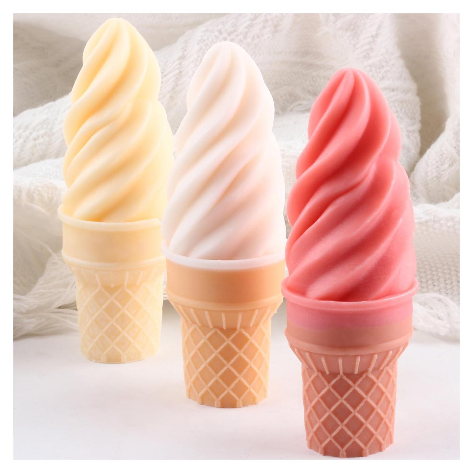 Molde de Vela de Helado Silicona XIAOSHUI 9.09x7.39cm