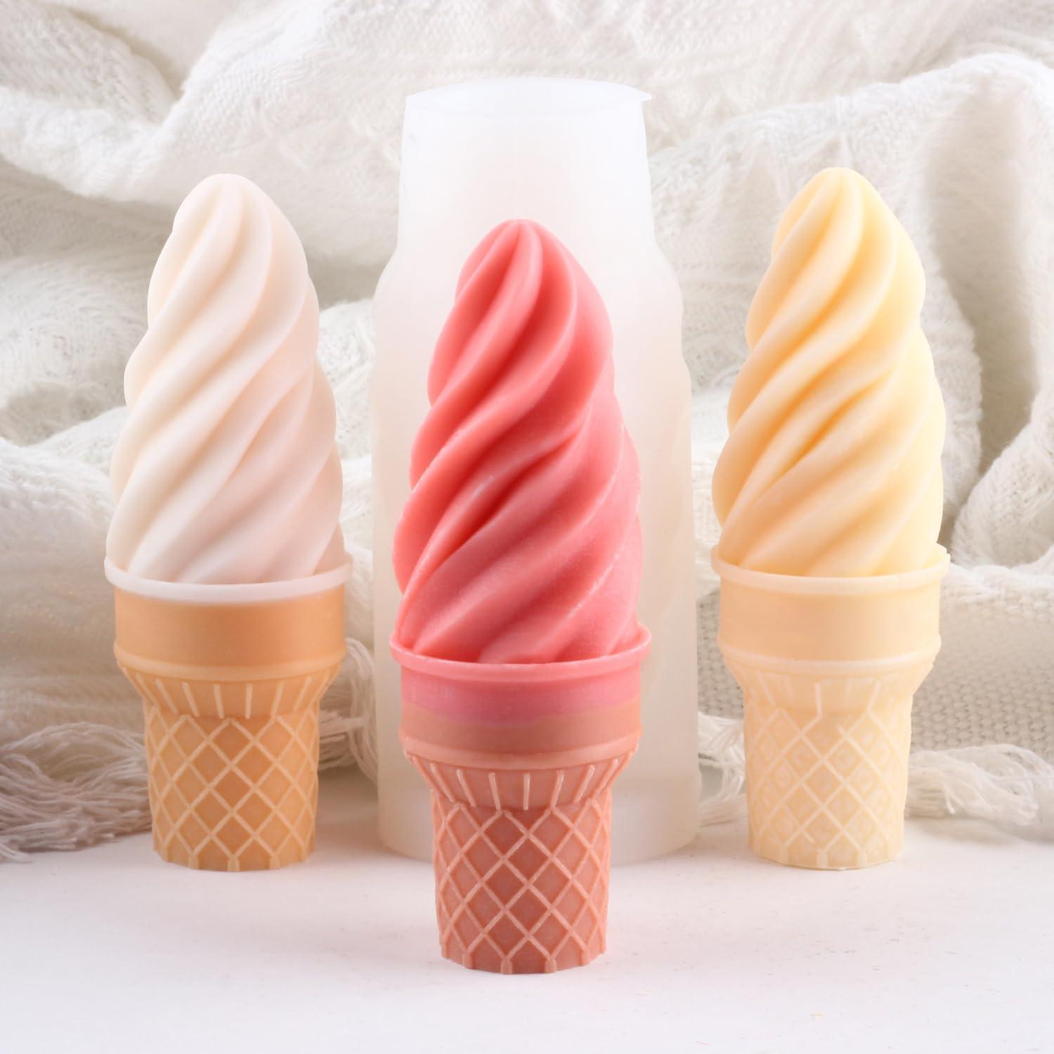 Molde de Vela de Helado Silicona XIAOSHUI 9.09x7.39cm