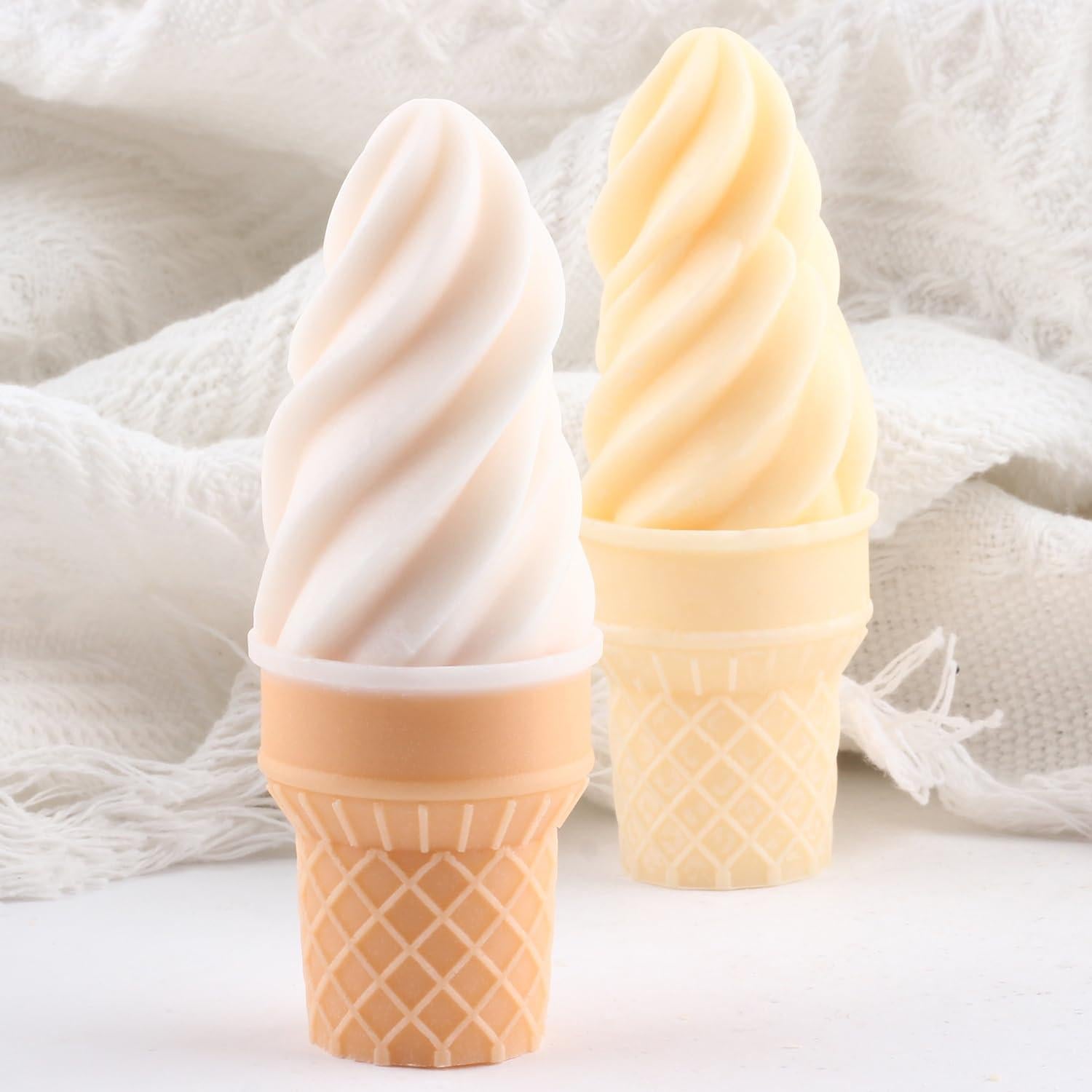 Molde de Vela de Helado Silicona XIAOSHUI 9.09x7.39cm