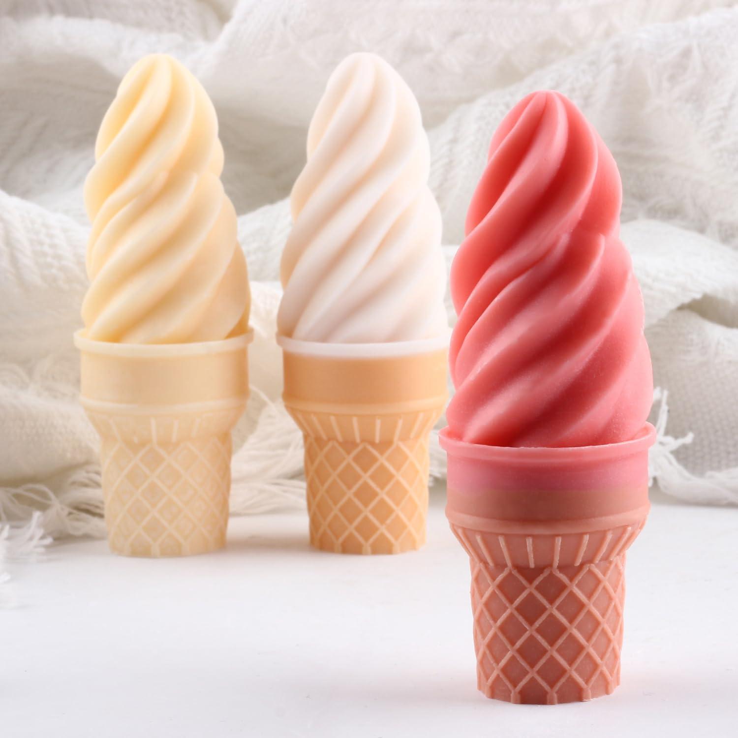 Molde de Vela de Helado Silicona XIAOSHUI 9.09x7.39cm