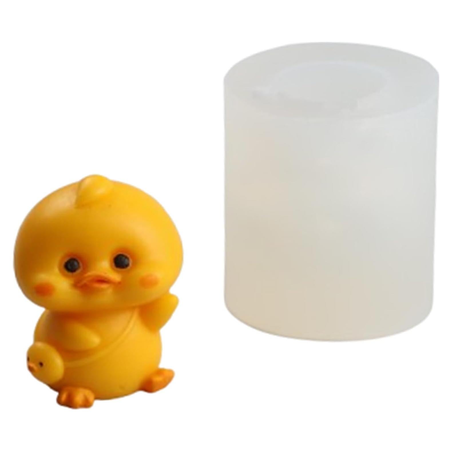 Molde de Silicona 3D Pato Cbhoktyue para Cupcakes y Postres