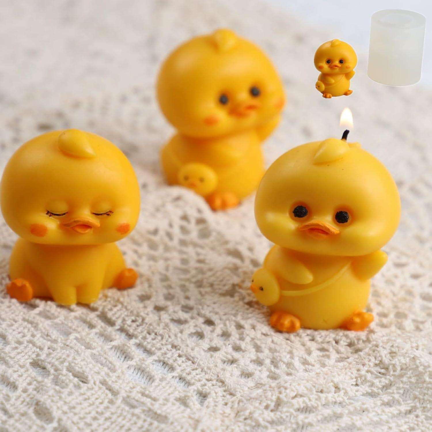 Molde de Silicona 3D Pato Cbhoktyue para Cupcakes y Postres