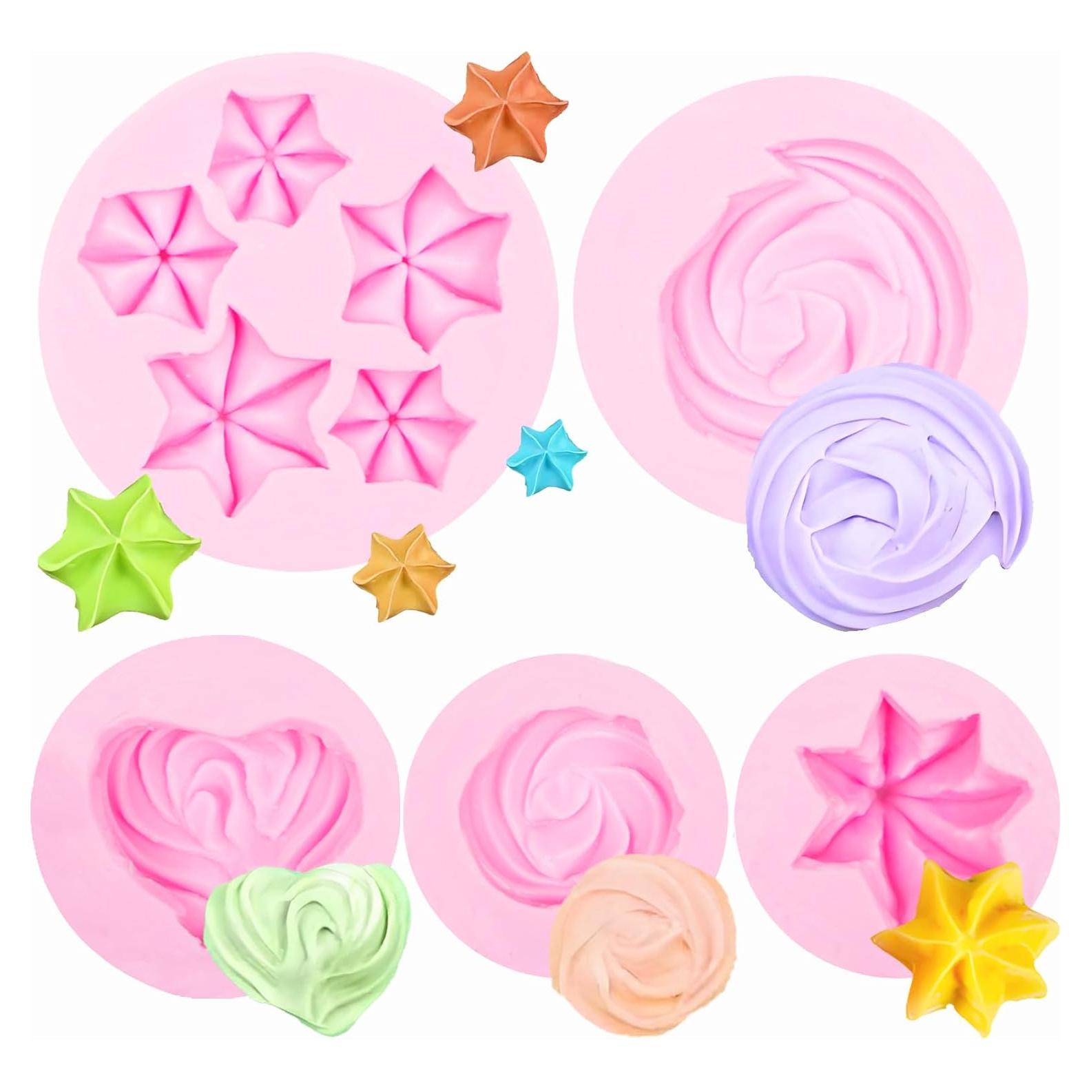 Moldes de Silicona para Galletas Xcake Lcook 5 Piezas