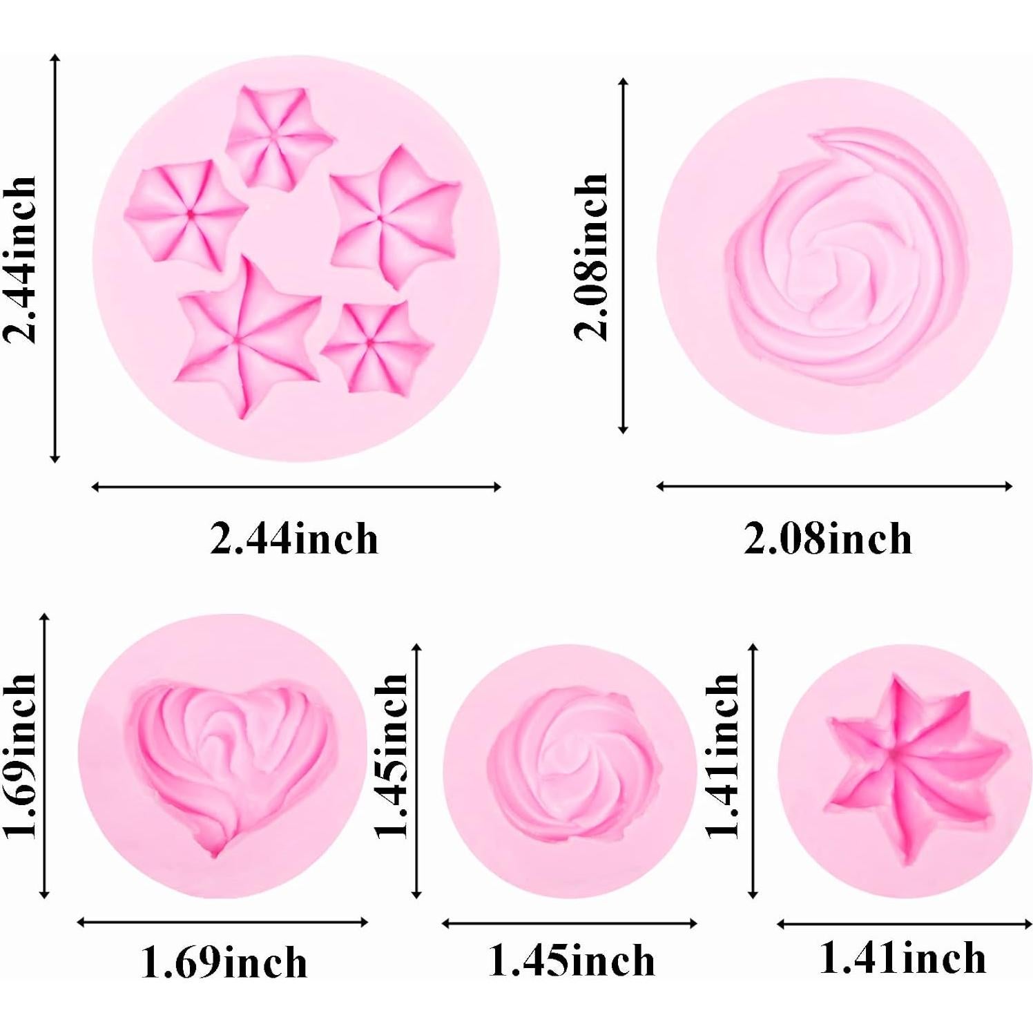 Moldes de Silicona para Galletas Xcake Lcook 5 Piezas