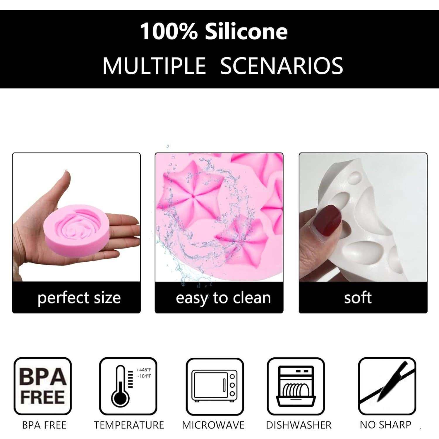 Moldes de Silicona para Galletas Xcake Lcook 5 Piezas