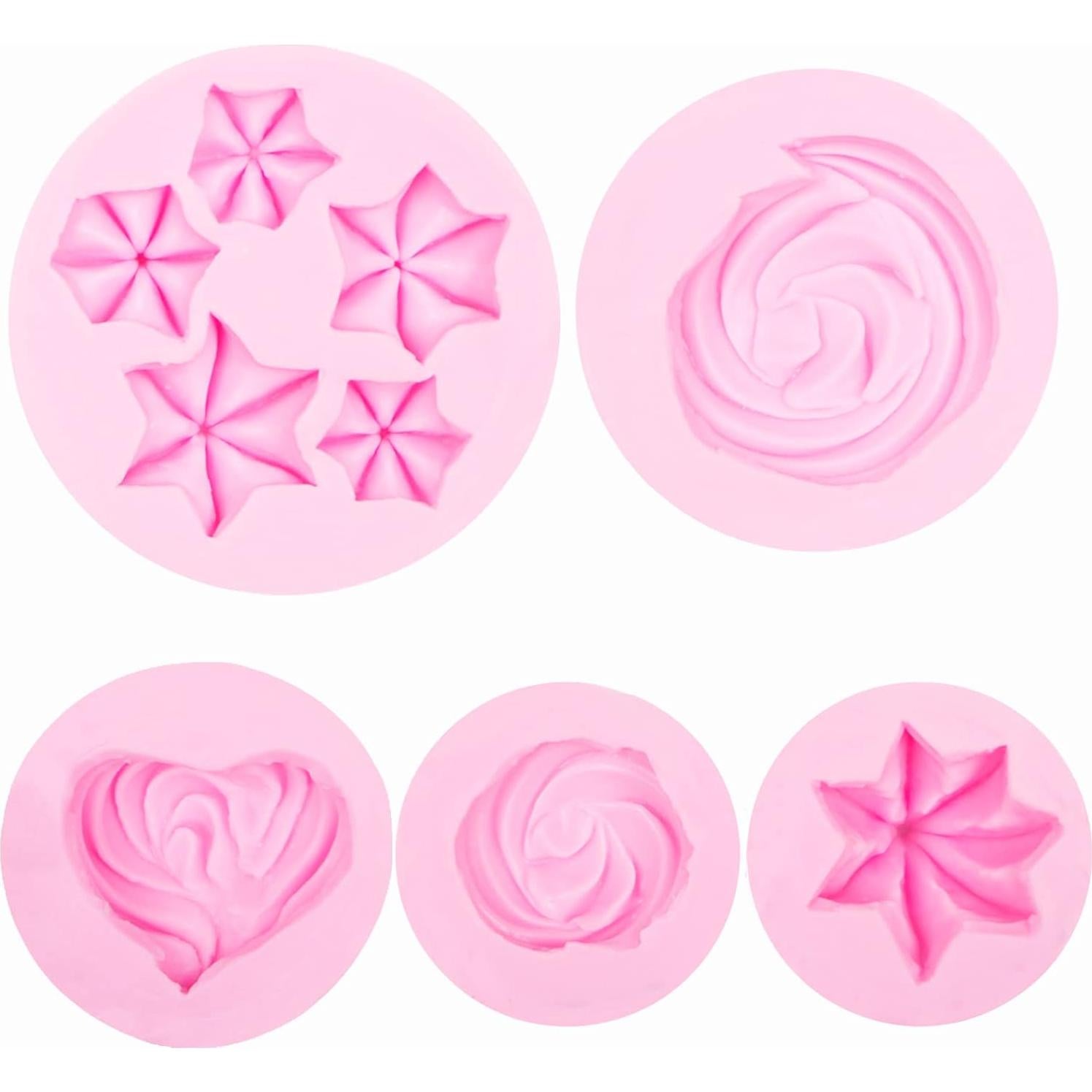 Moldes de Silicona para Galletas Xcake Lcook 5 Piezas