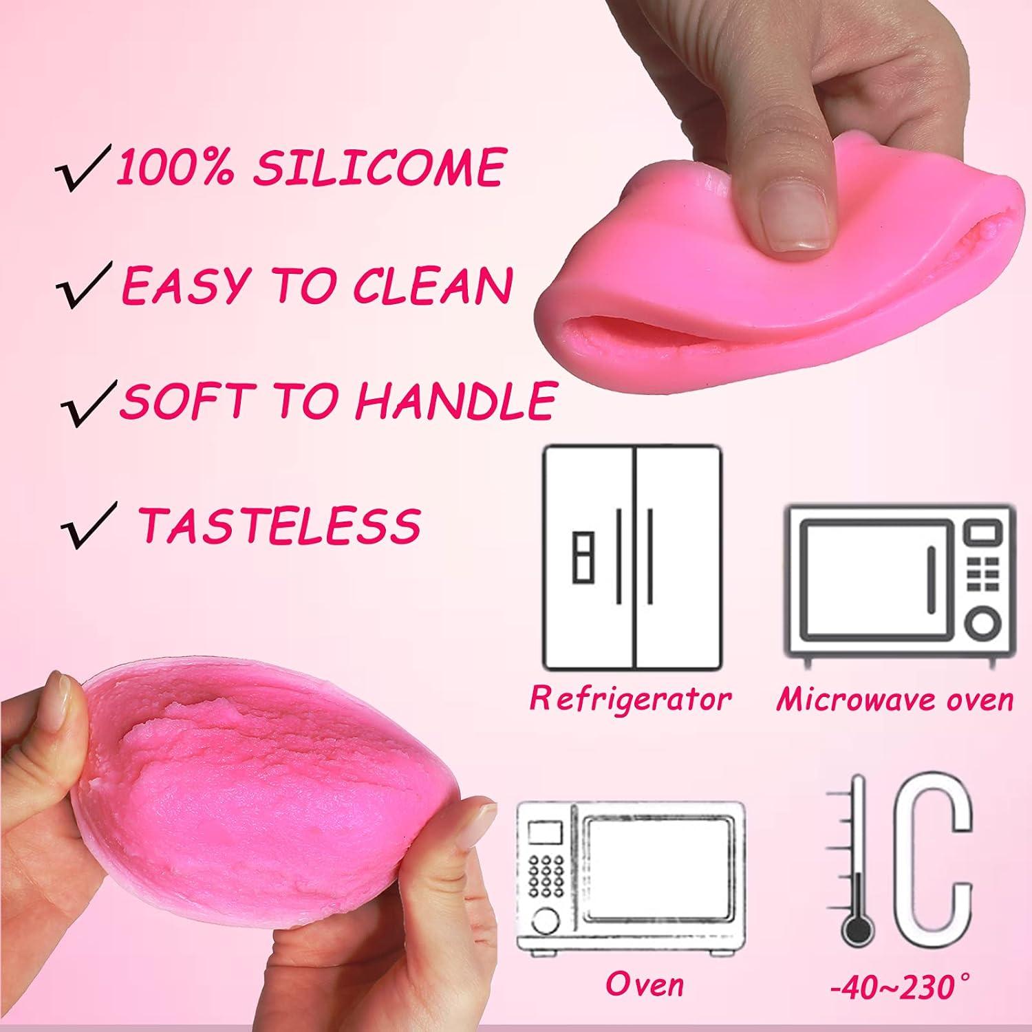 Moldes de Silicona 3D para Helado JAMCARI - 4 Piezas Rosa