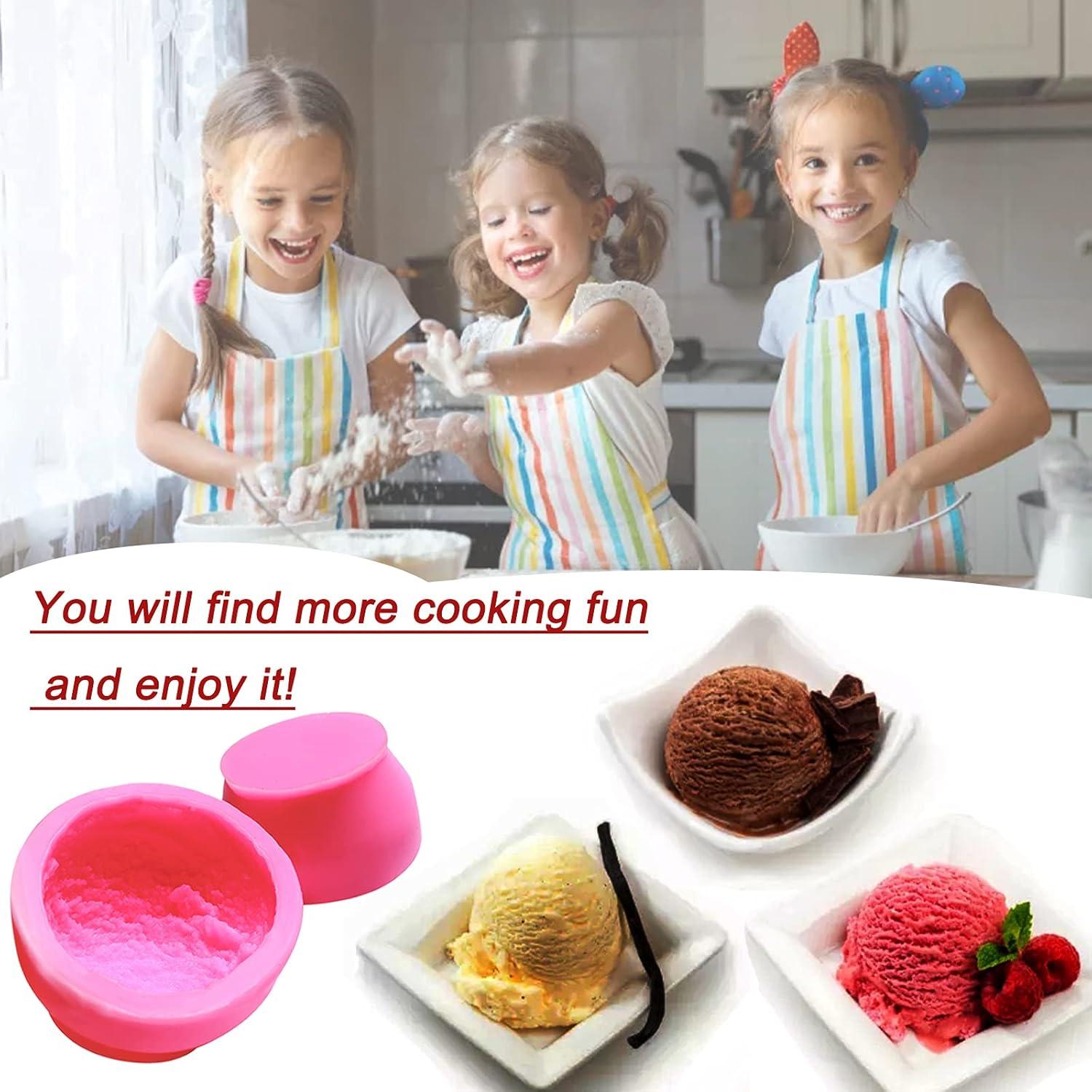 Moldes de Silicona 3D para Helado JAMCARI - 4 Piezas Rosa