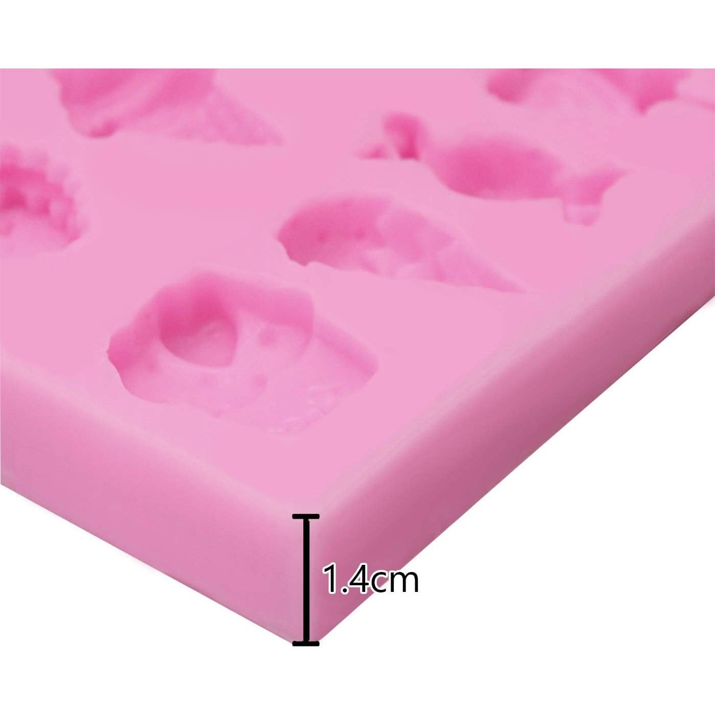 Moldes de Silicona HENGKE 2 Pcs Helado y Caramelo