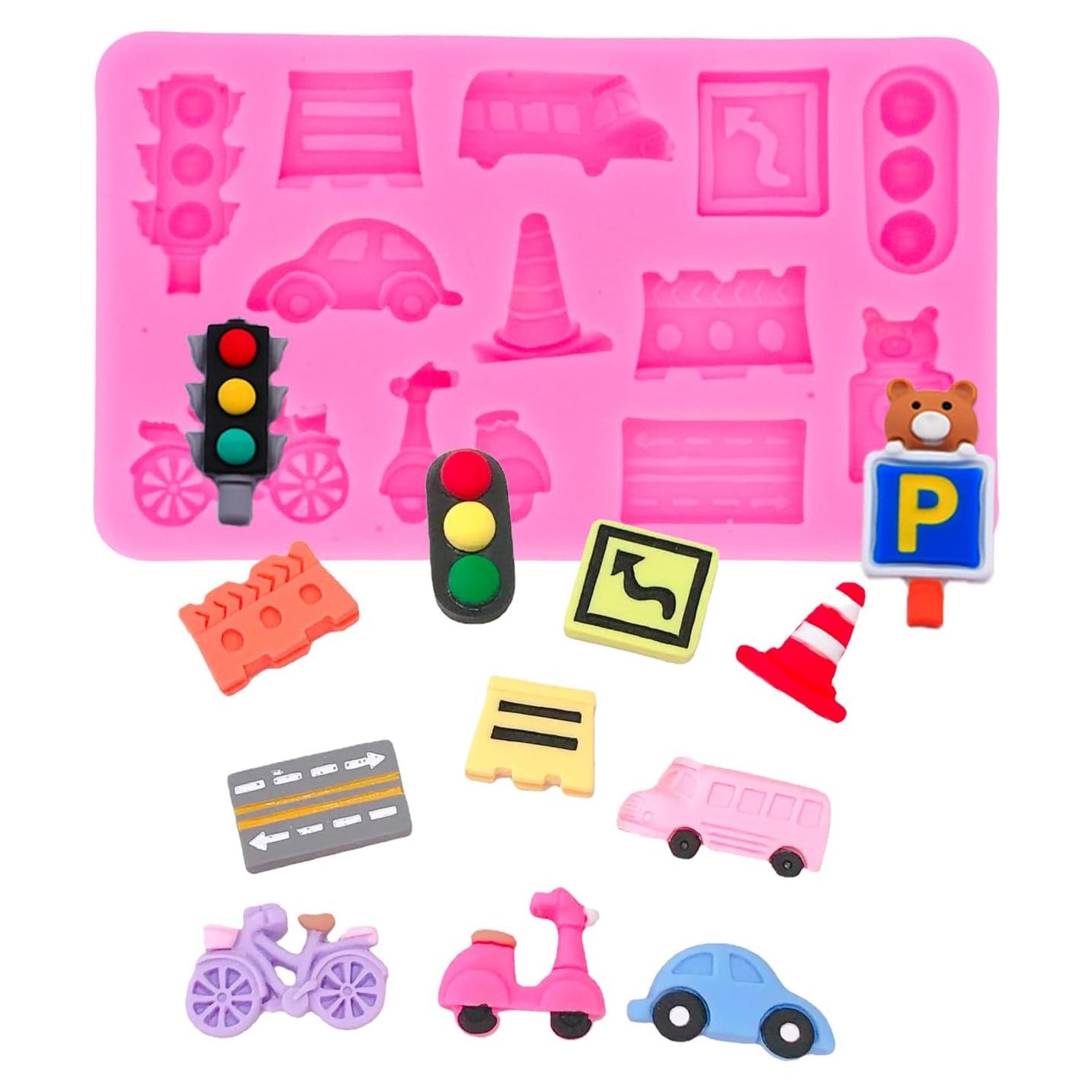 Molde de Silicona Autobús 3D Jansowin Grado Alimenticio