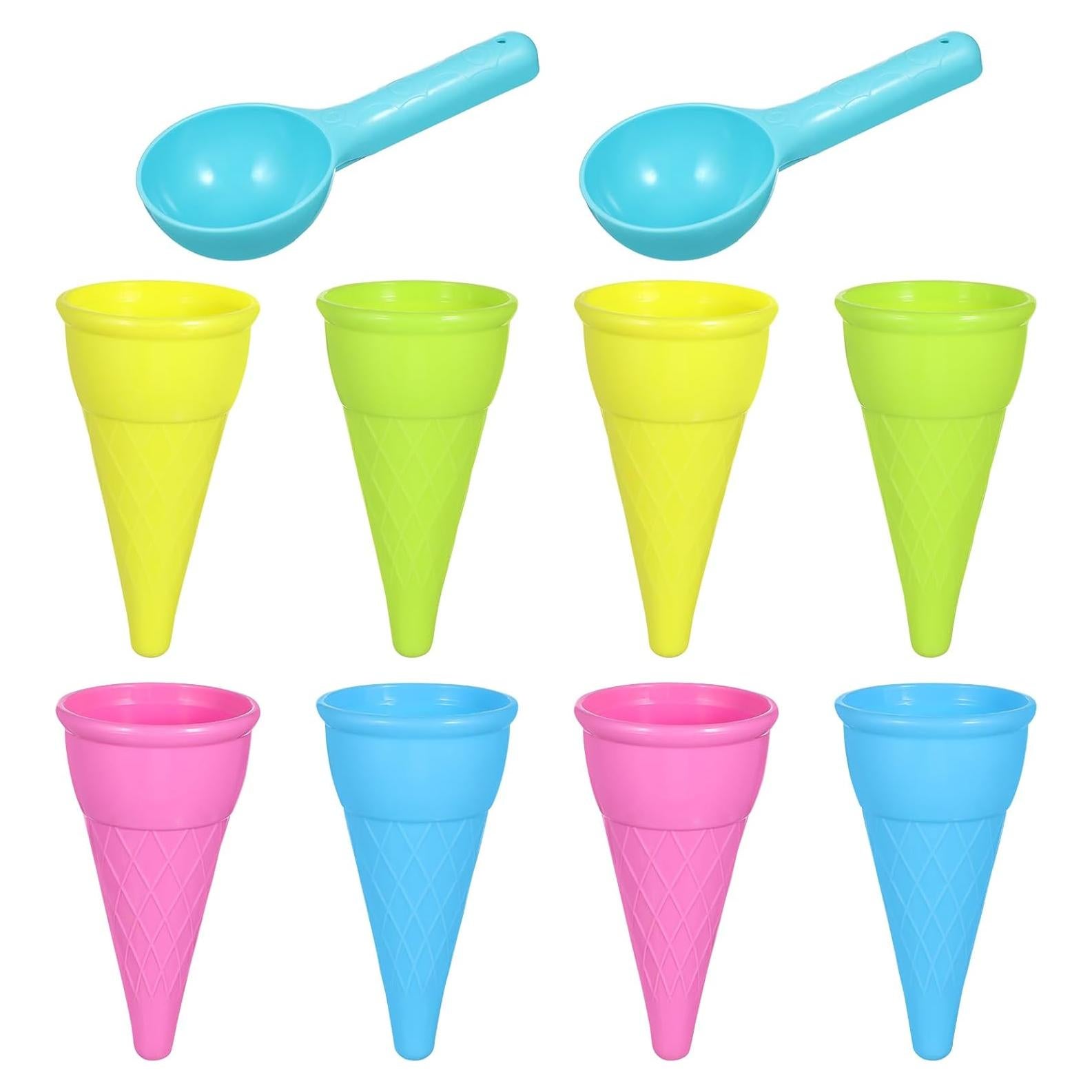 Set de Juguetes de Playa Toddmomy 10 Piezas Conos de Helado