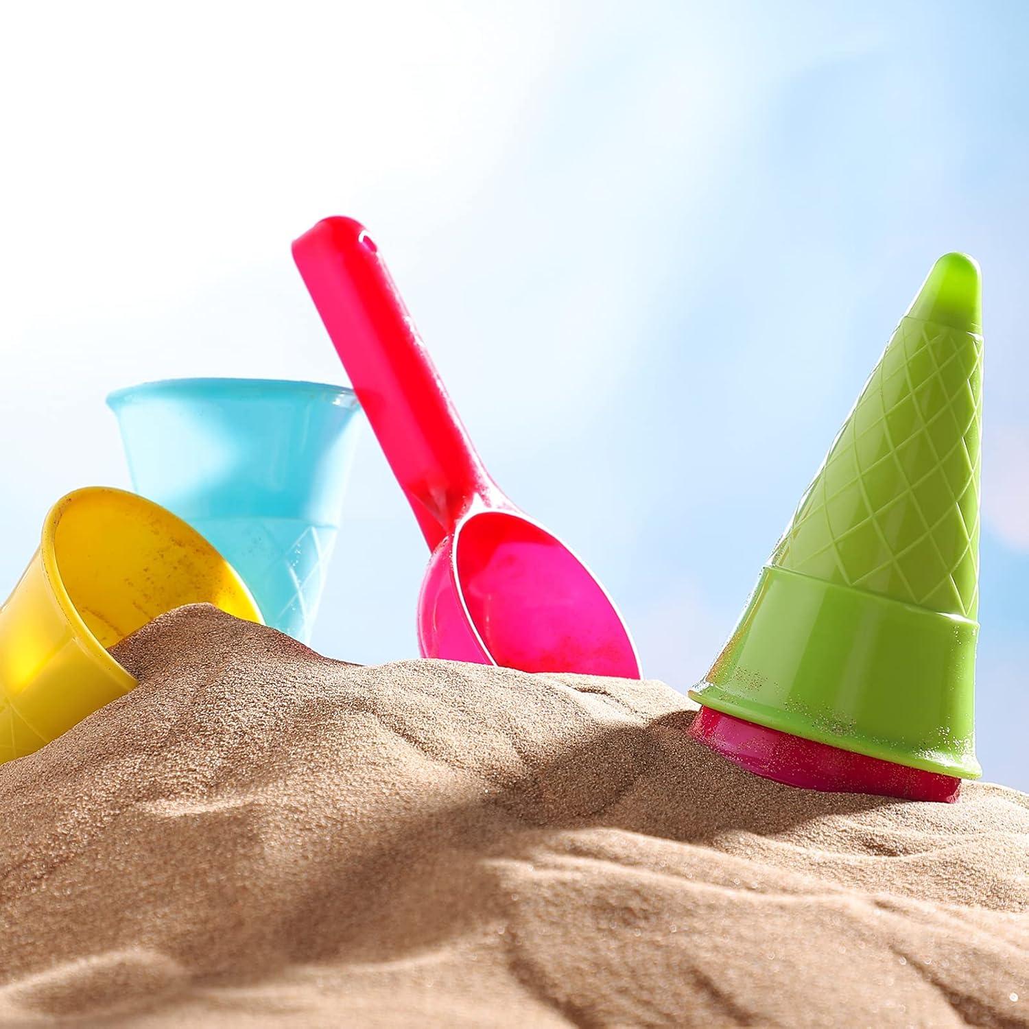 Set de Juguetes de Playa Toddmomy 10 Piezas Conos de Helado